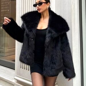 Women’s Black Fur Jacket